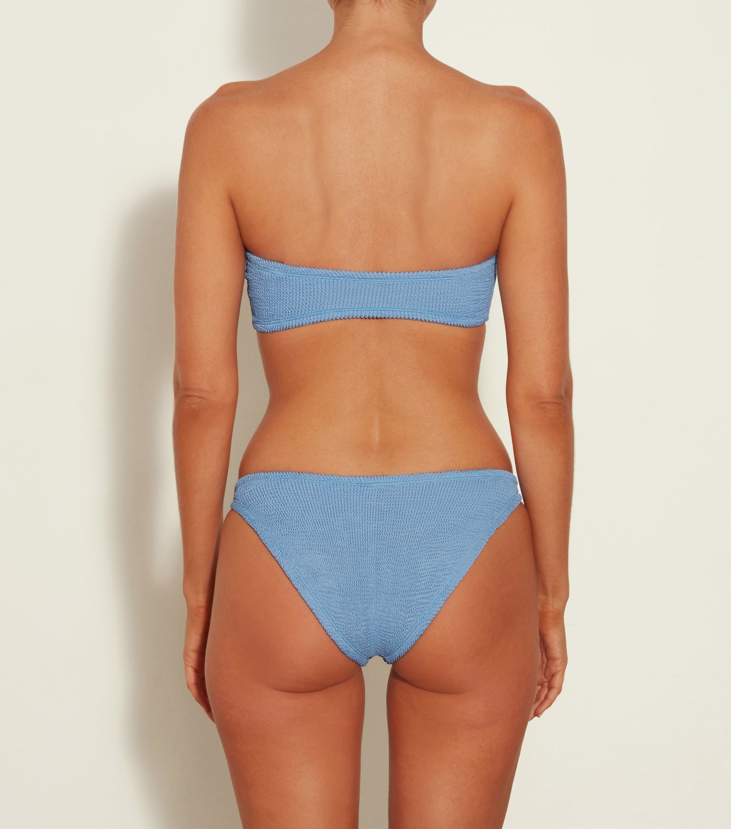 JEAN CRINKLE CORNFLOWER BIKINI