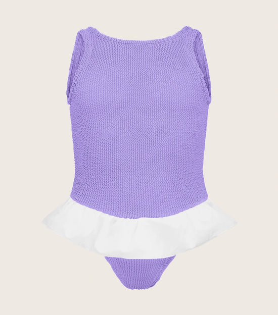 KIDS DENISE CRINKLE LILAC SWIM