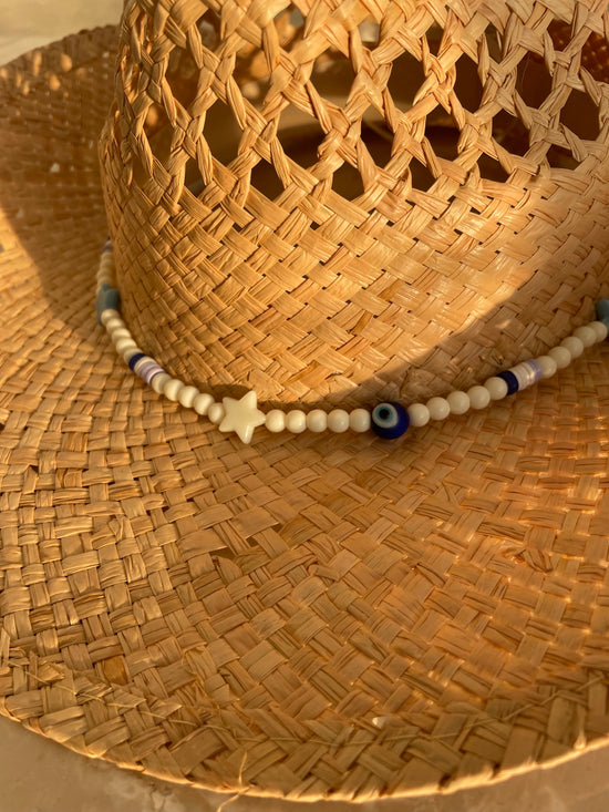 COWBOY HAT - LUCKY EVIL EYE BEAD BAND