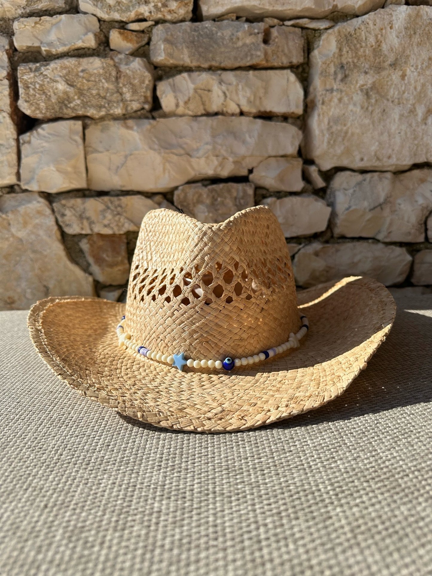 COWBOY HAT - LUCKY EVIL EYE BEAD BAND