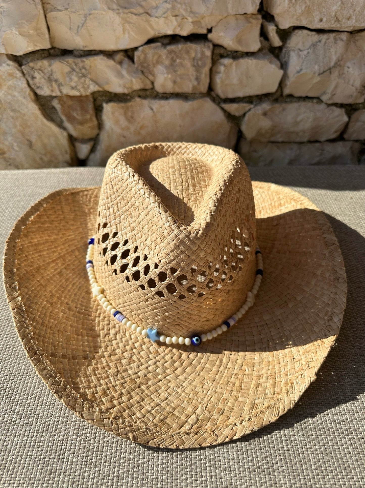 COWBOY HAT - LUCKY EVIL EYE BEAD BAND