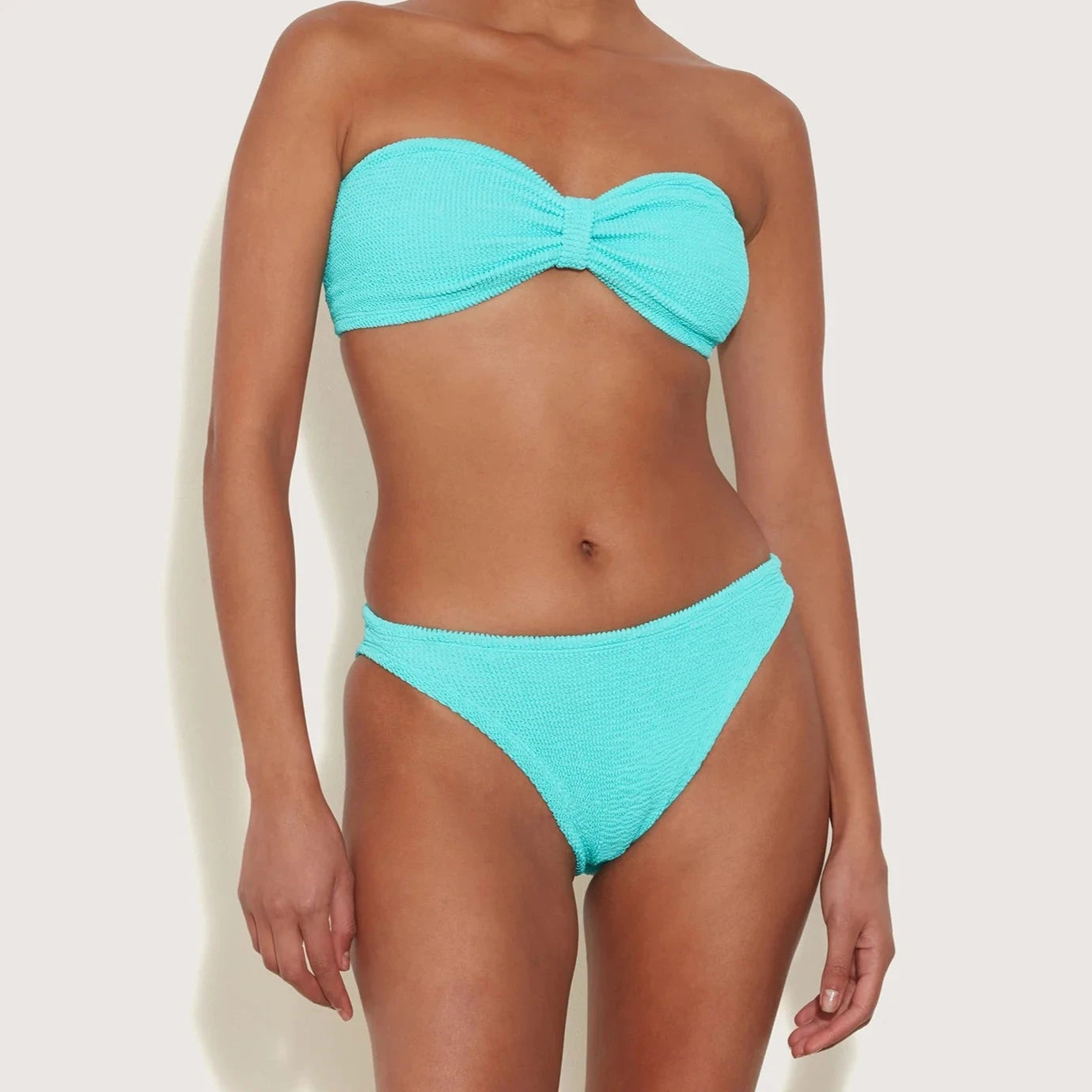 JEAN CRINKLE AQUA BIKINI