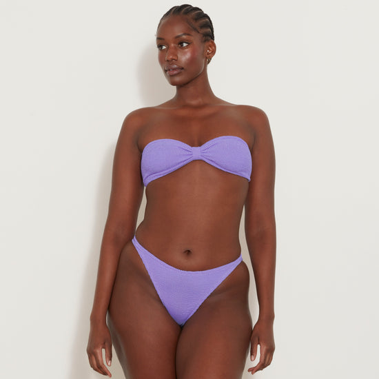 JEAN CRINKLE LILAC BIKINI