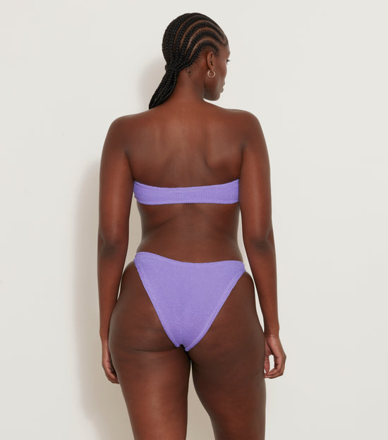 JEAN CRINKLE LILAC BIKINI