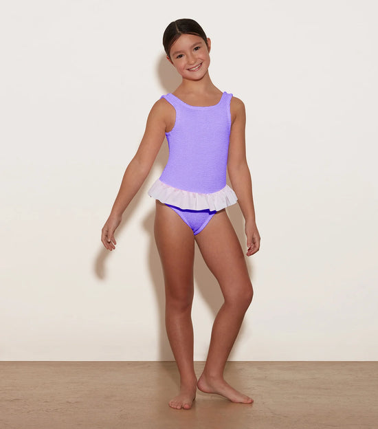 KIDS DENISE CRINKLE LILAC SWIM