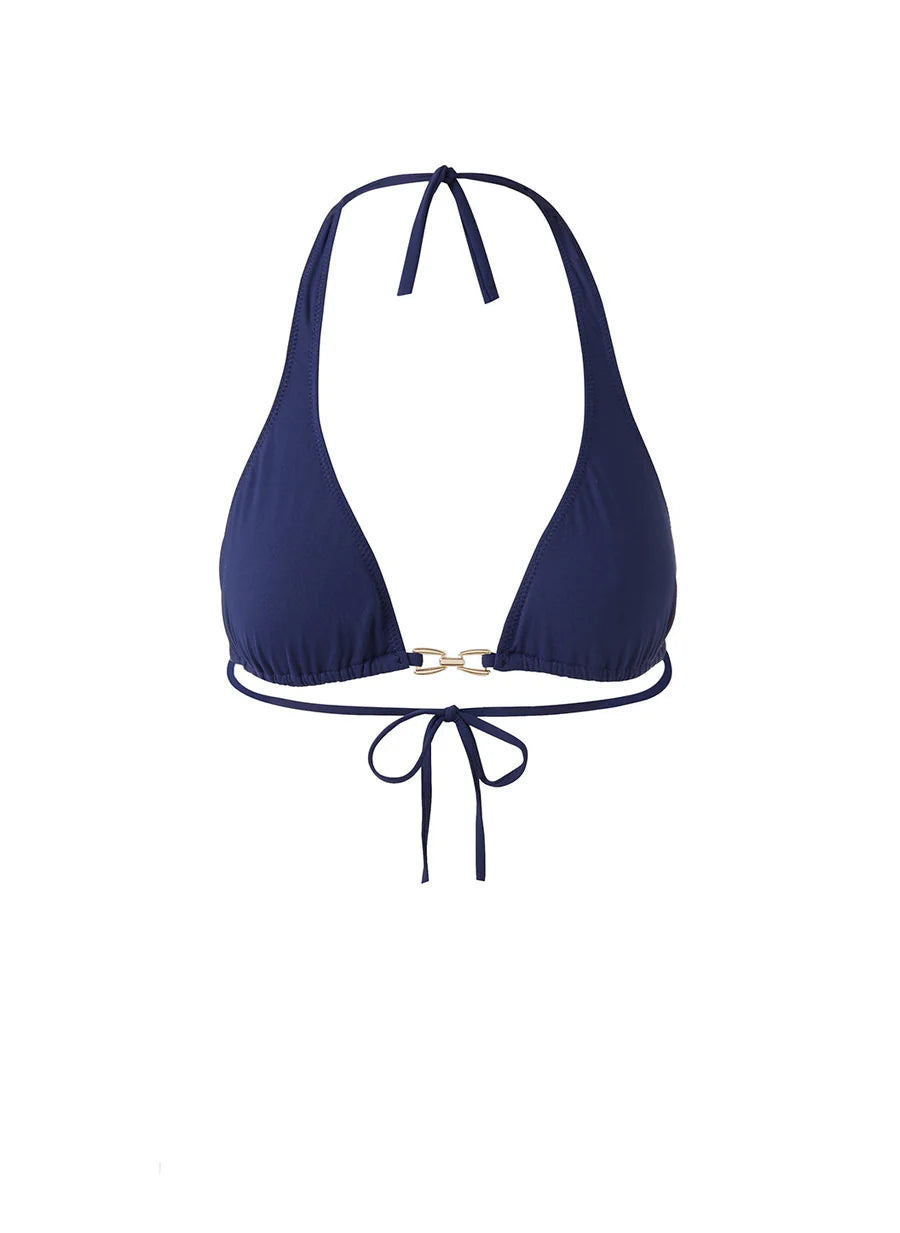 ANTIBES NAVY BIKINI TOP