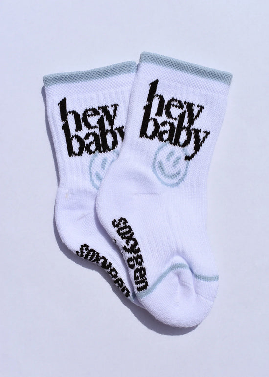 SOXYGEN HEY BABY SMILE BLUE SOCKS