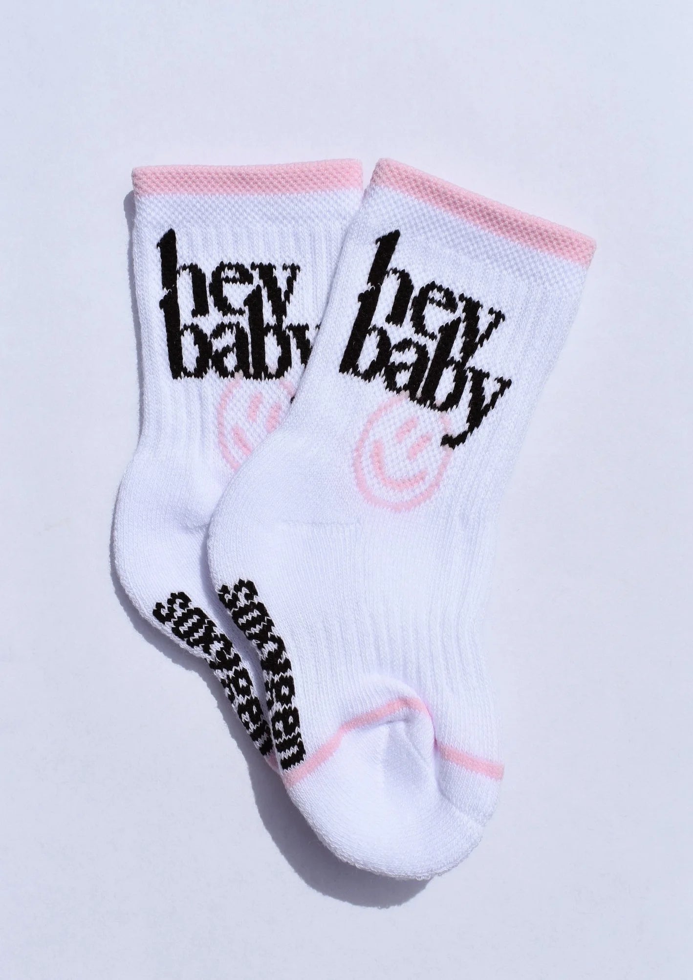 SOXYGEN 216 HEY BABY SMILE PINK SOCKS