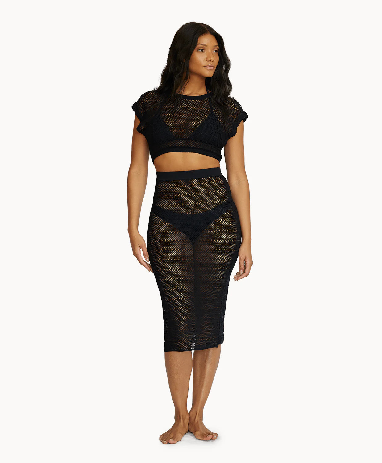 BLACK RENEE CROP TOP