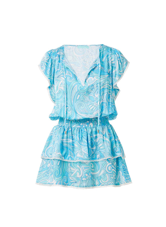 KERI BLUE MIRAGE DRESS