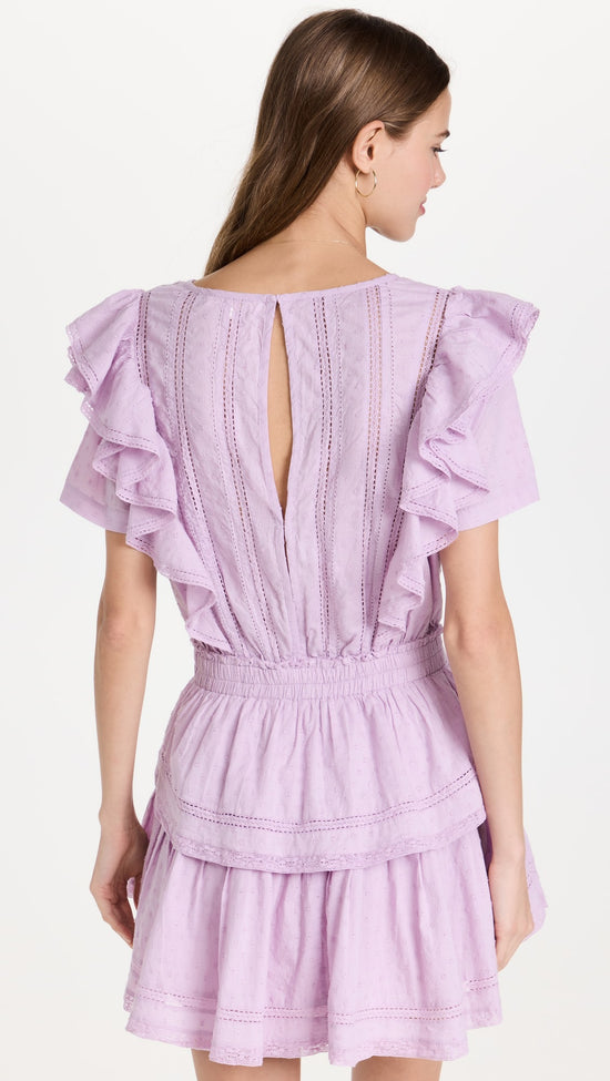 LoveShackFancy Natasha Wisteria Dress