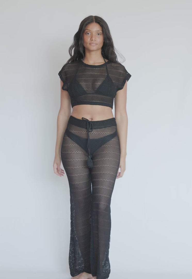 BLACK BREE BOHO PANT