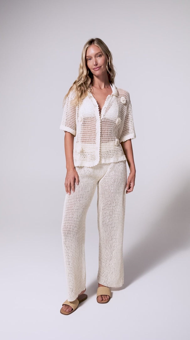 IVORY ELIZA PANT